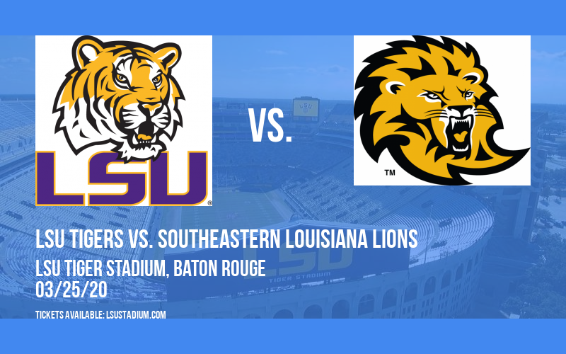 LSU Tigers vs. Southeastern Louisiana Lions at LSU Tiger Stadium